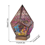 Floor Lamp | Wooden Boho North Star Projector & USB-Powered