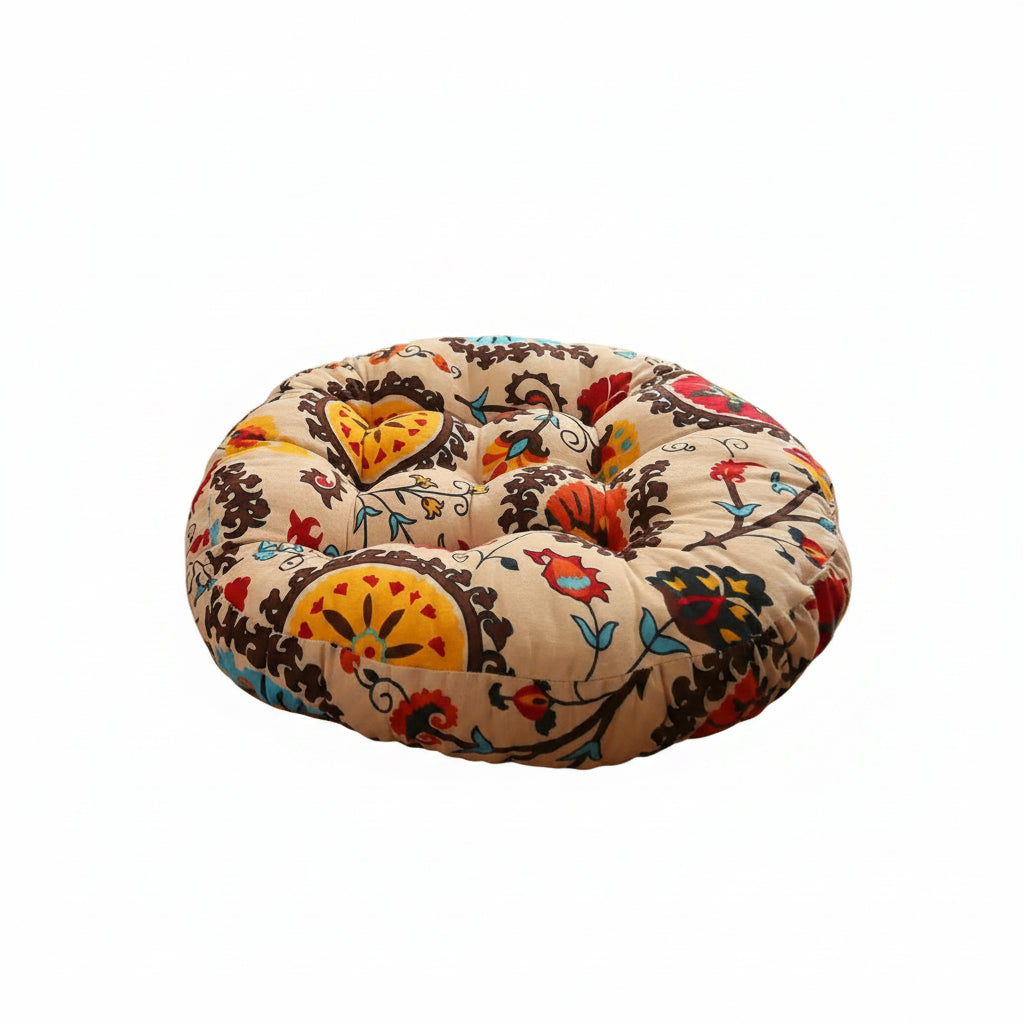 Floral Round Cushion
