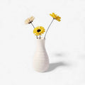 Flower Vase | Creative Textured Design & White Plastic