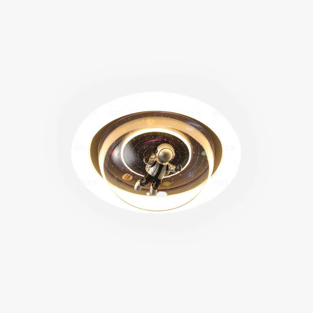 Flush Mount Ceiling Light | Astronaut Motif & 3-Colour Dimmable