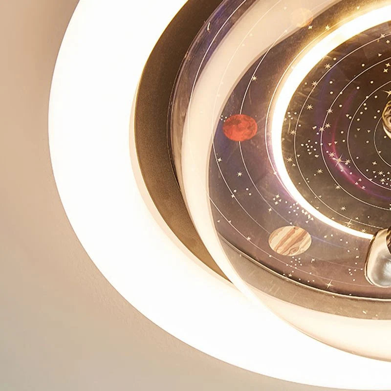 Flush Mount Ceiling Light | Astronaut Motif & 3-Colour Dimmable