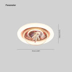 Flush Mount Ceiling Light | Astronaut Motif & 3-Colour Dimmable