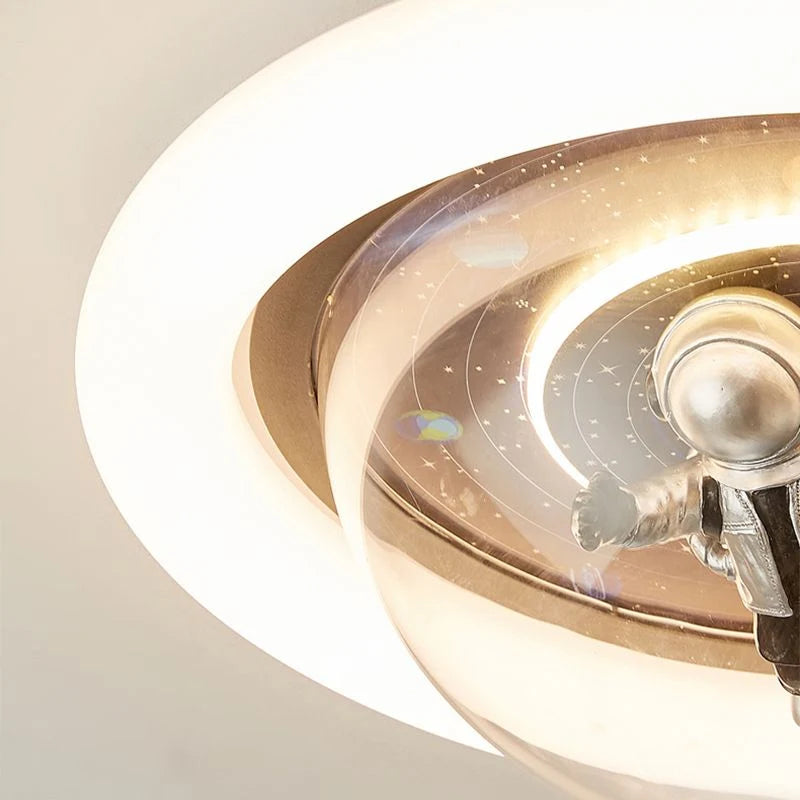 Flush Mount Ceiling Light | Astronaut Motif & 3-Colour Dimmable