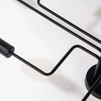 Flush Mount Ceiling Light | Black Metal & LED Included