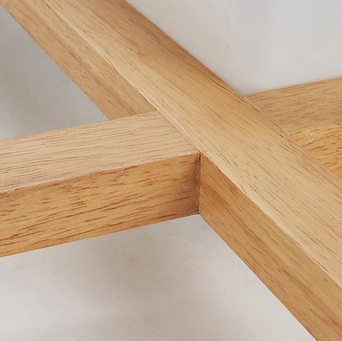 Flush Mount Ceiling Light | Japanese Wood & Acrylic Integrated LED | Small/Medium/Large
