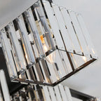 Flush Mount Ceiling Light | Metal & Acrylic Black & Gold Finish