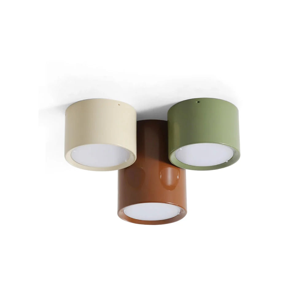 Flush Mount Ceiling Light | Minimalist Metal & Acrylic | Integrated LED