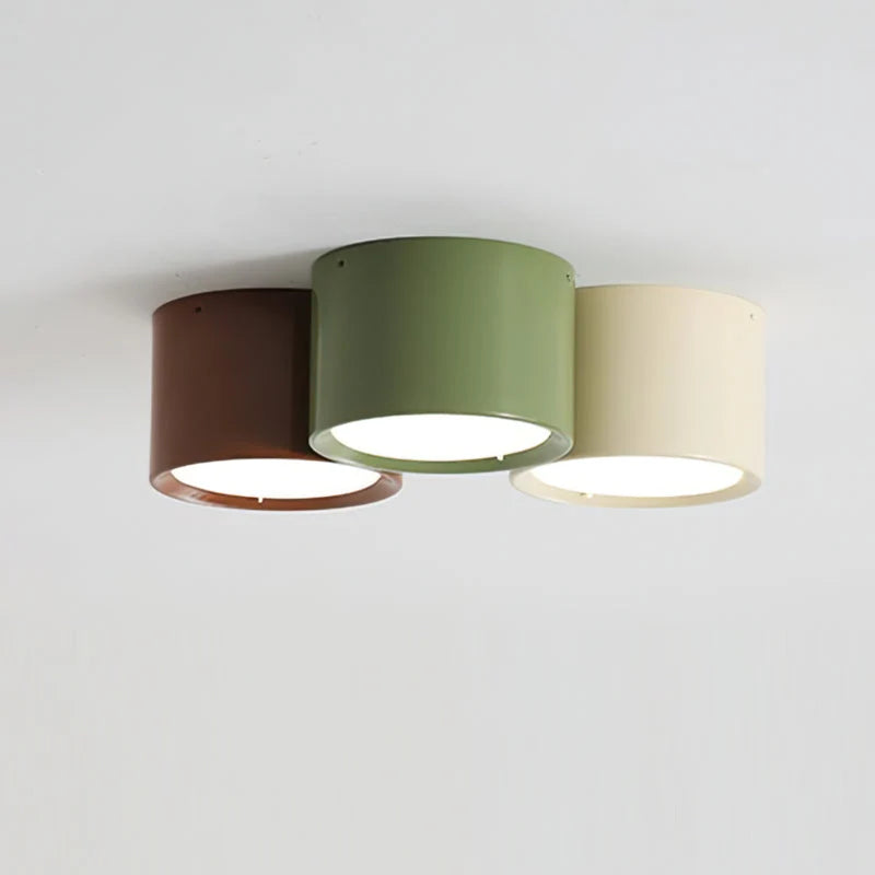 Flush Mount Ceiling Light | Minimalist Metal & Acrylic | Integrated LED