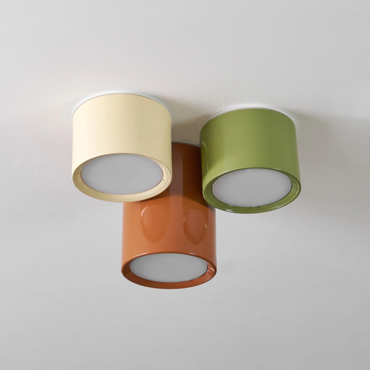 Flush Mount Ceiling Light | Minimalist Metal & Acrylic | Integrated LED