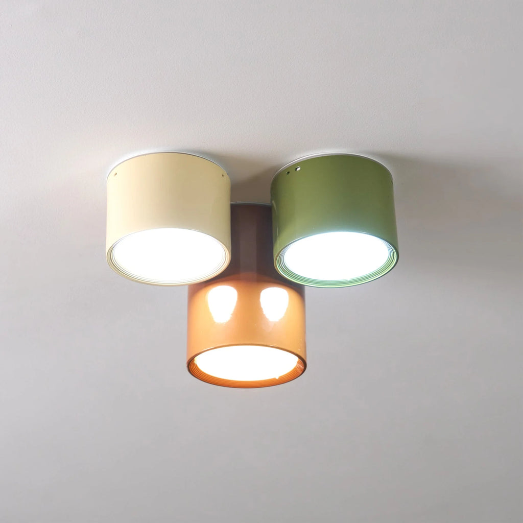 Flush Mount Ceiling Light | Minimalist Metal & Acrylic | Integrated LED