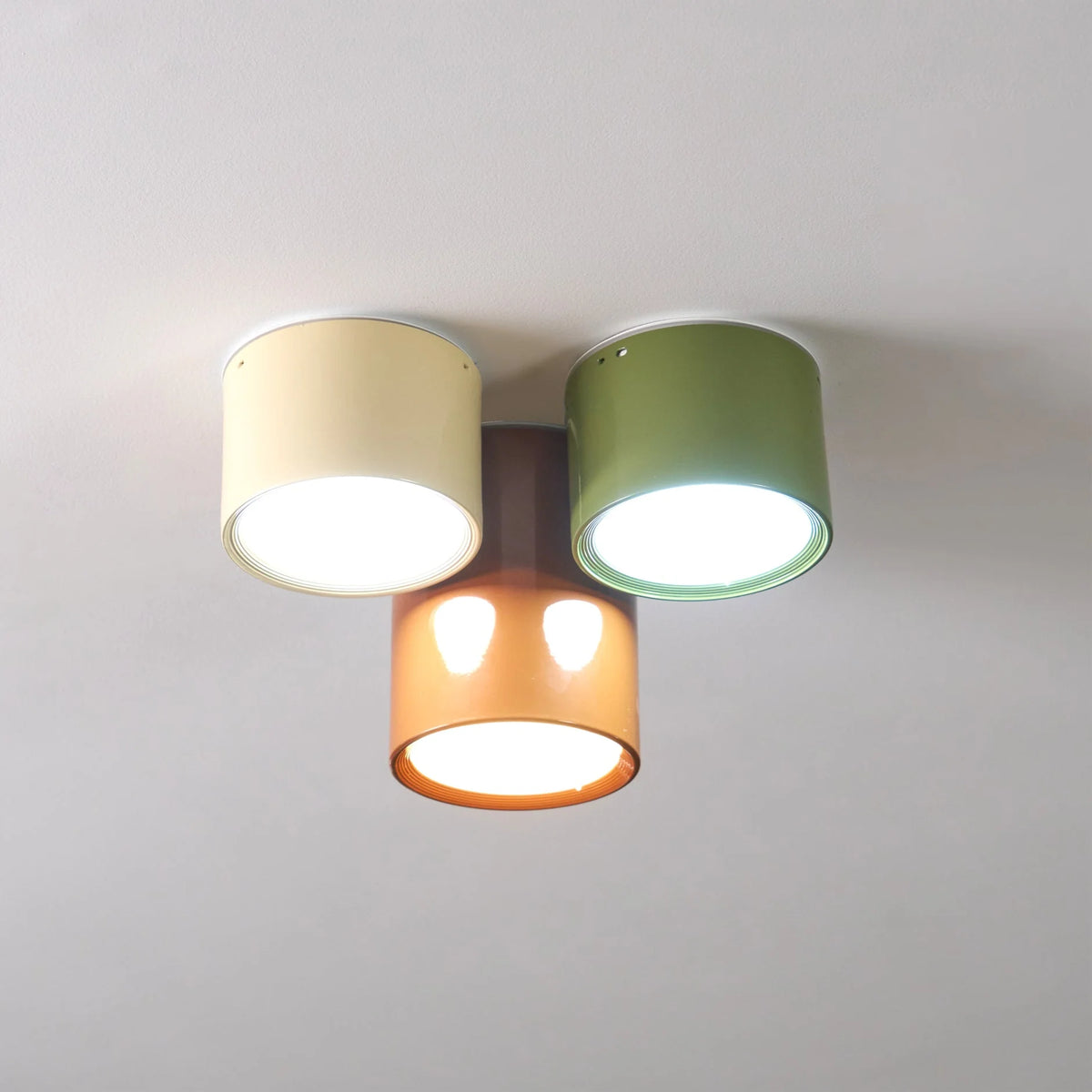 Flush Mount Ceiling Light | Minimalist Metal & Acrylic | Integrated LED