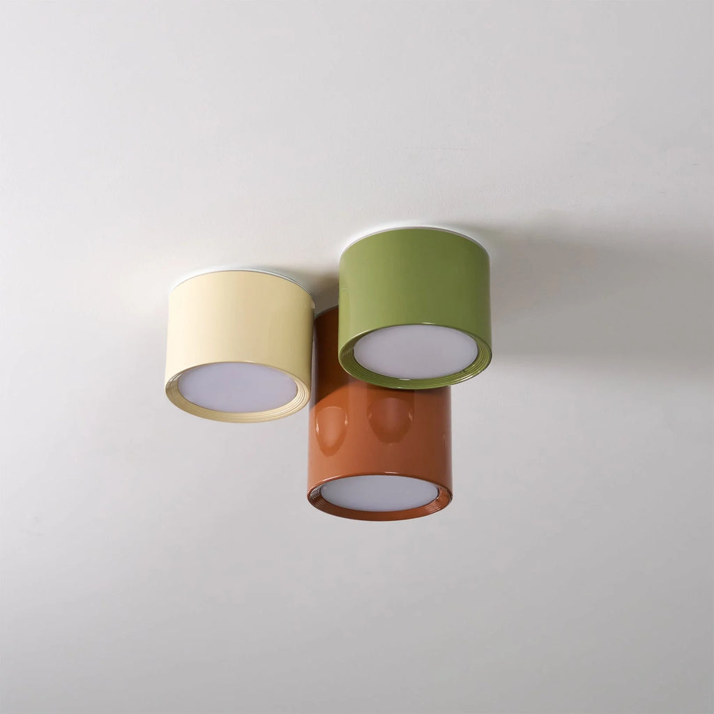 Flush Mount Ceiling Light | Minimalist Metal & Acrylic | Integrated LED