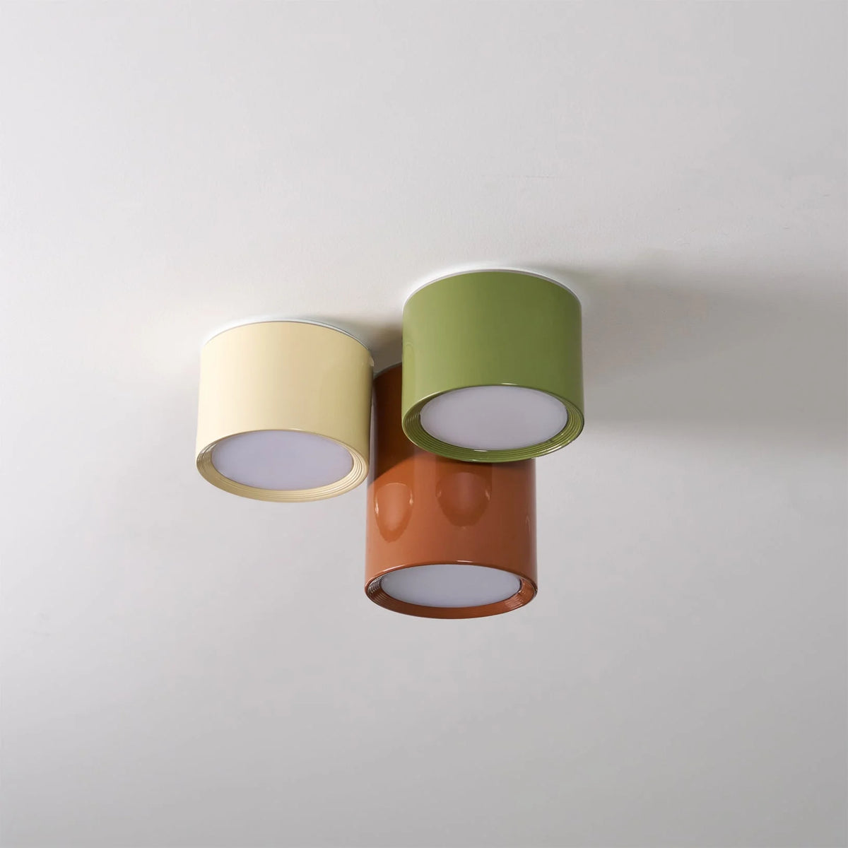 Flush Mount Ceiling Light | Minimalist Metal & Acrylic | Integrated LED
