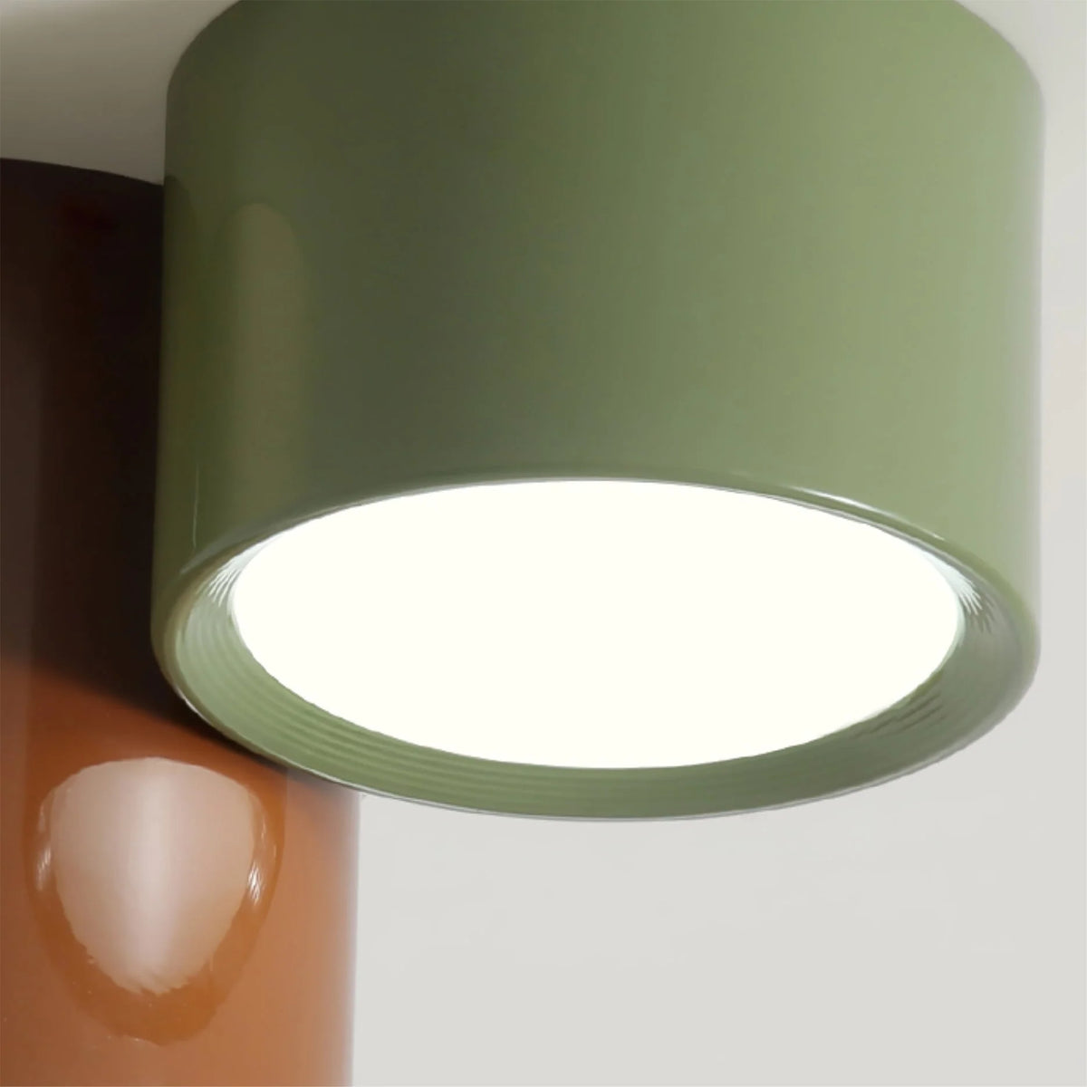 Flush Mount Ceiling Light | Minimalist Metal & Acrylic | Integrated LED