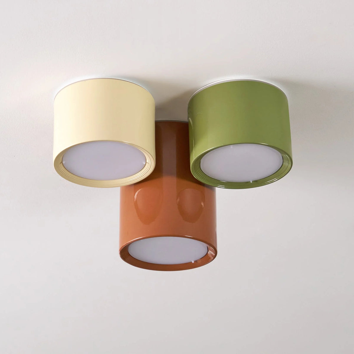 Flush Mount Ceiling Light | Minimalist Metal & Acrylic | Integrated LED