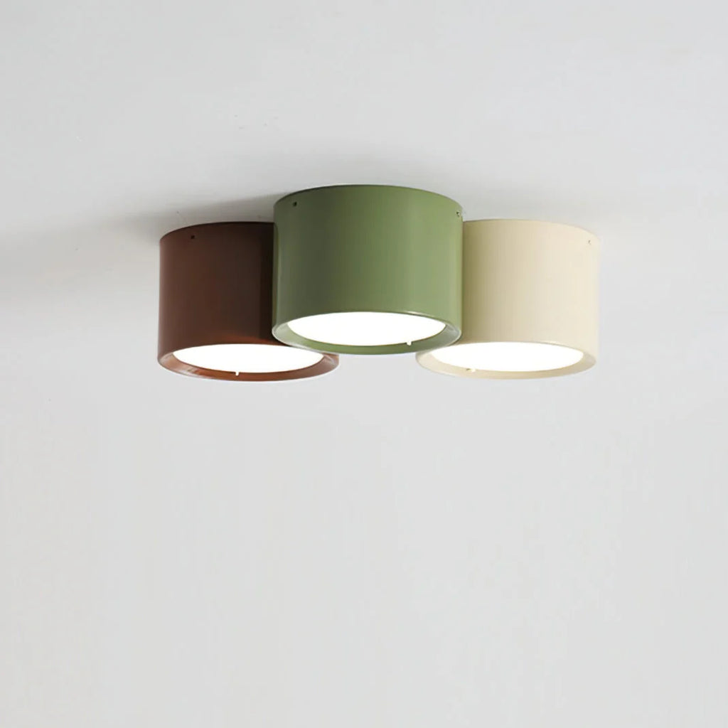 Flush Mount Ceiling Light | Minimalist Metal & Acrylic | Integrated LED