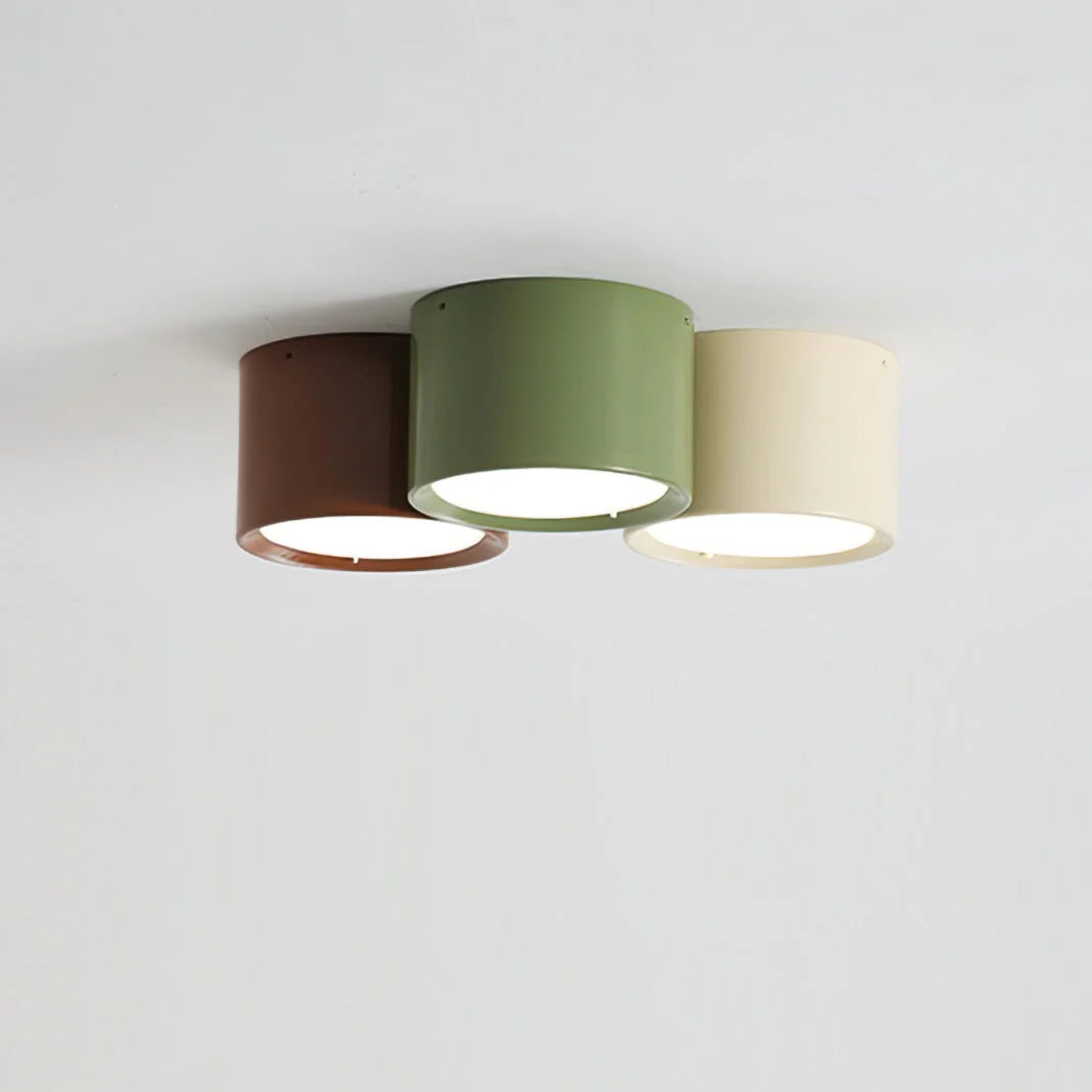 Flush Mount Ceiling Light | Minimalist Metal & Acrylic | Integrated LED
