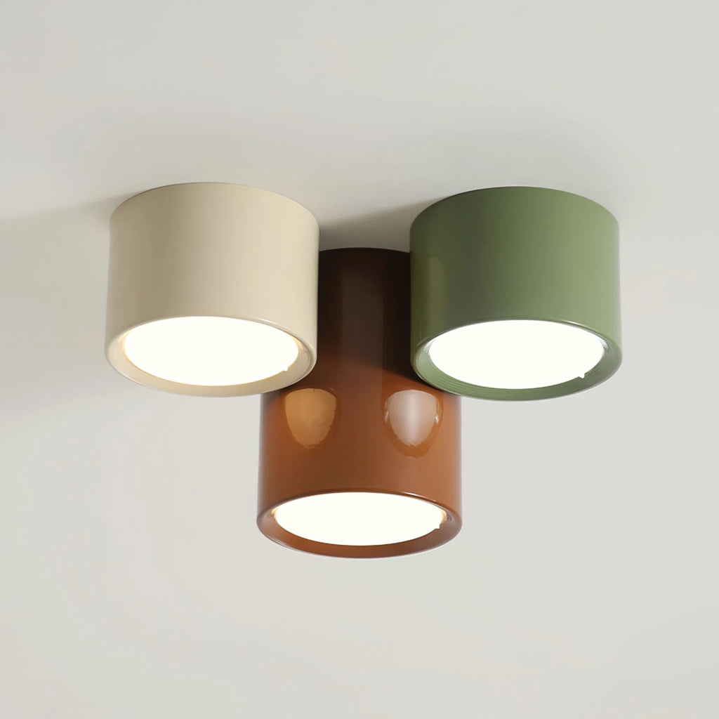 Flush Mount Ceiling Light | Minimalist Metal & Acrylic | Integrated LED