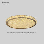 Flush Mount Ceiling Light | Octagonal Crystal Jewel & Metal