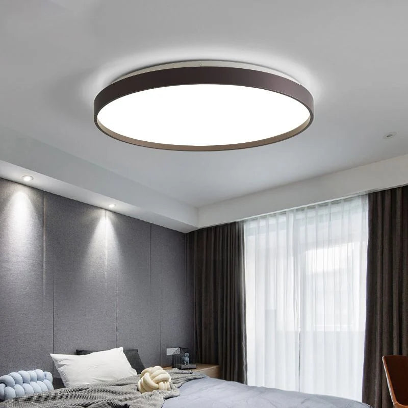 Flush Mount Ceiling Light | Round Dimmable LED | Multicolor