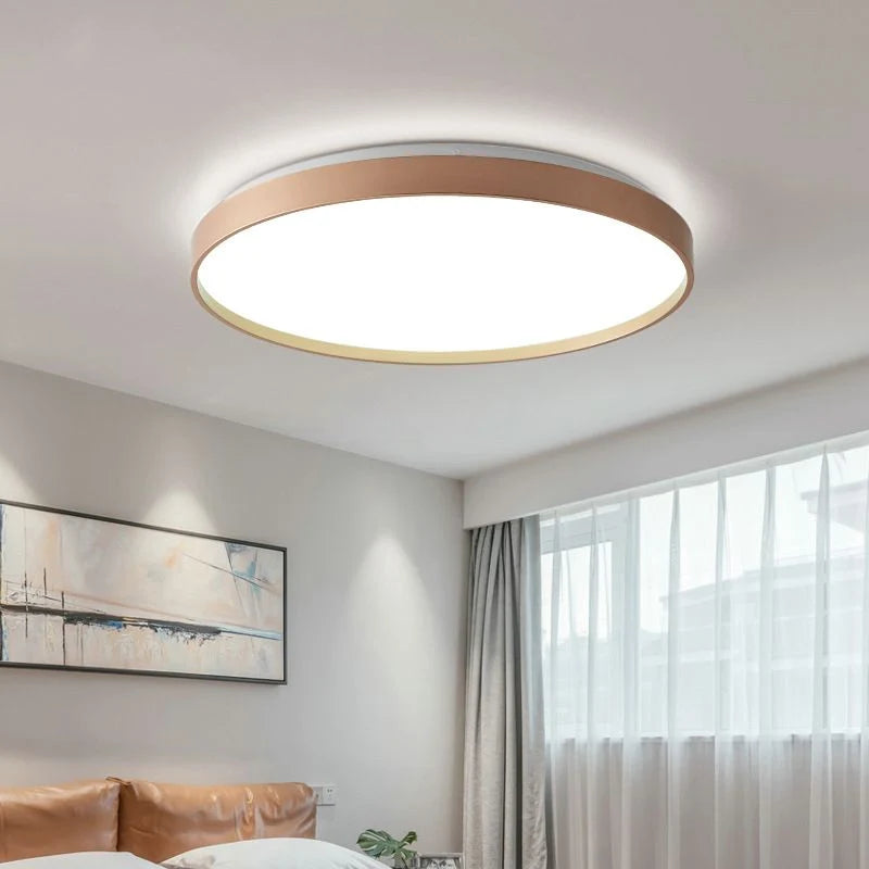 Flush Mount Ceiling Light | Round Dimmable LED | Multicolor