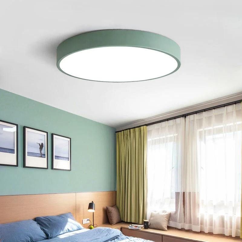 Flush Mount Ceiling Light | Round Dimmable LED | Multicolor