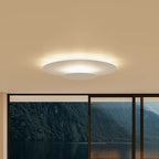 Flush Mount Ceiling Light | Round Slim LED Low-Profile | White & Black