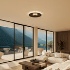 Flush Mount Ceiling Light | Round Slim LED Low-Profile | White & Black