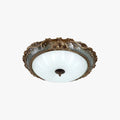 Flush Mount Ceiling Light | Tiffany-Style Resin & Glass