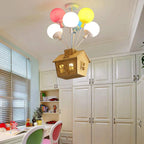 Flush Mount Ceiling Light | Whimsical Balloon Design | 6- or 8-Light