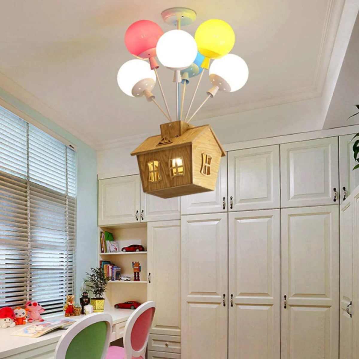 Flush Mount Ceiling Light | Whimsical Balloon Design | 6- or 8-Light