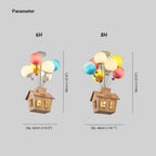 Flush Mount Ceiling Light | Whimsical Balloon Design | 6- or 8-Light