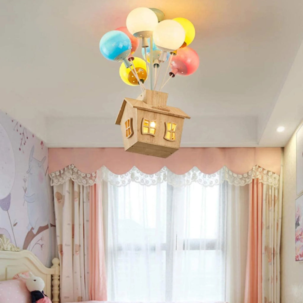 Flush Mount Ceiling Light | Whimsical Balloon Design | 6- or 8-Light