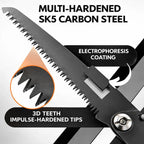 Folding Saw | Hardened Steel Blade & Non-Slip Handle