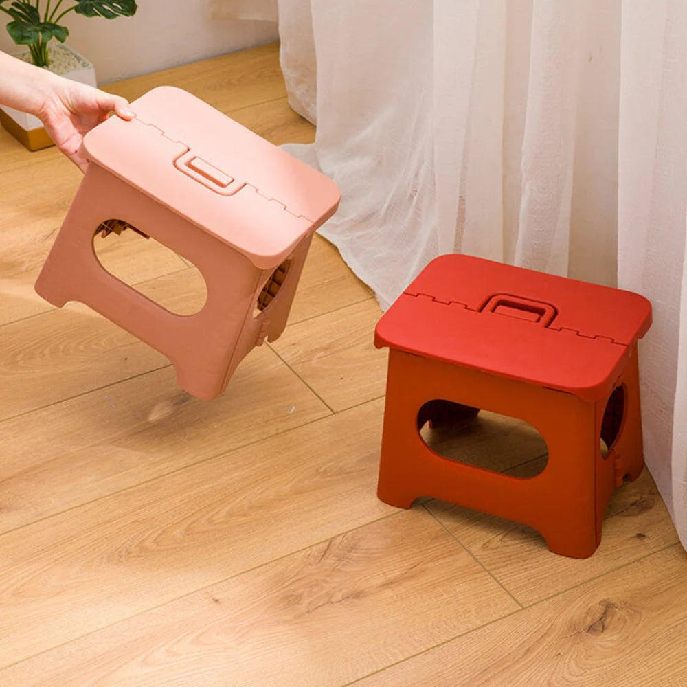Folding Step Stool | Fold-Flat & Portable | 300 lb Capacity
