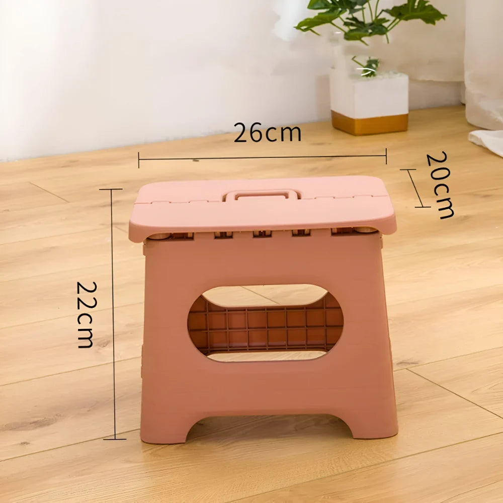 Folding Step Stool | Fold-Flat & Portable | 300 lb Capacity