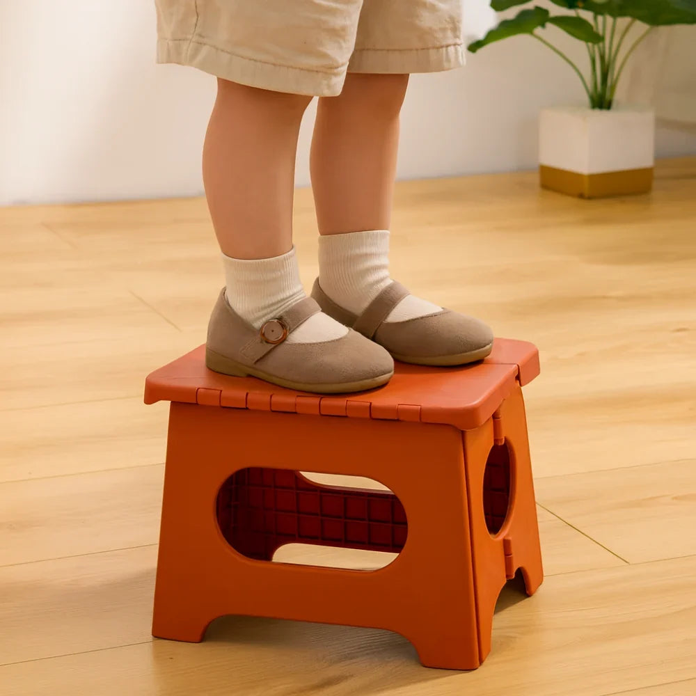 Folding Step Stool | Fold-Flat & Portable | 300 lb Capacity