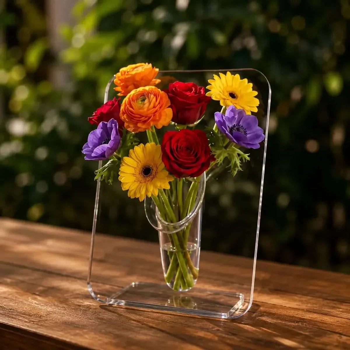 Frame Vase | Clear Acrylic Picture-Frame | 7.9 × 5.9 in