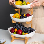 Fruit Basket | Stackable & Easy-to-Clean Plastic | 25 x 25 x 20 cm