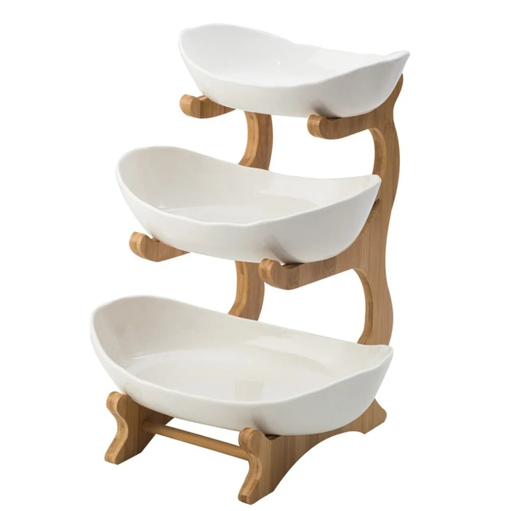Fruit Basket | Stackable & Easy-to-Clean Plastic | 25 x 25 x 20 cm