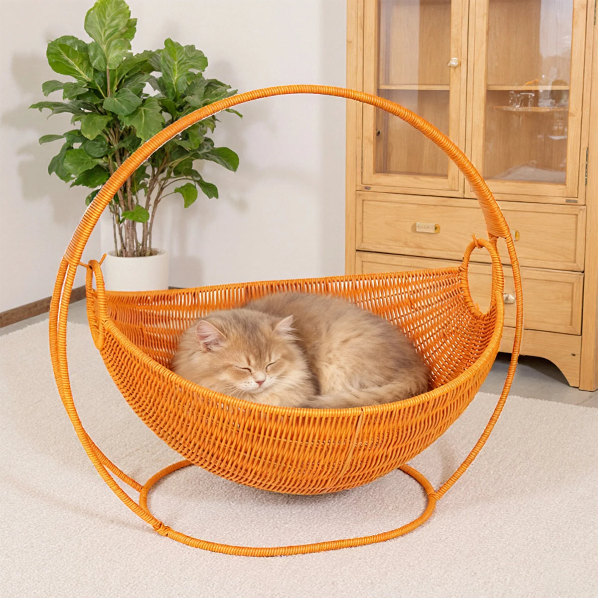Fruit Bowl | Woven Wicker & Sturdy Stand | 56 cm Diameter