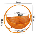 Fruit Bowl | Woven Wicker & Sturdy Stand | 56 cm Diameter