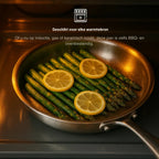 Frying Pan | Titanium & Hammered Finish, Non-Toxic & Induction Compatible