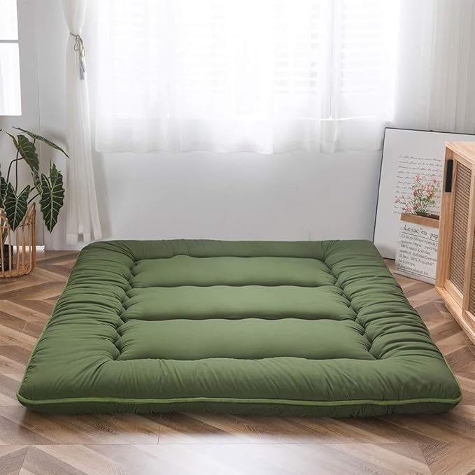 Futon Mattress | 4-Inch Quilted & Washable Polyester | Foldable