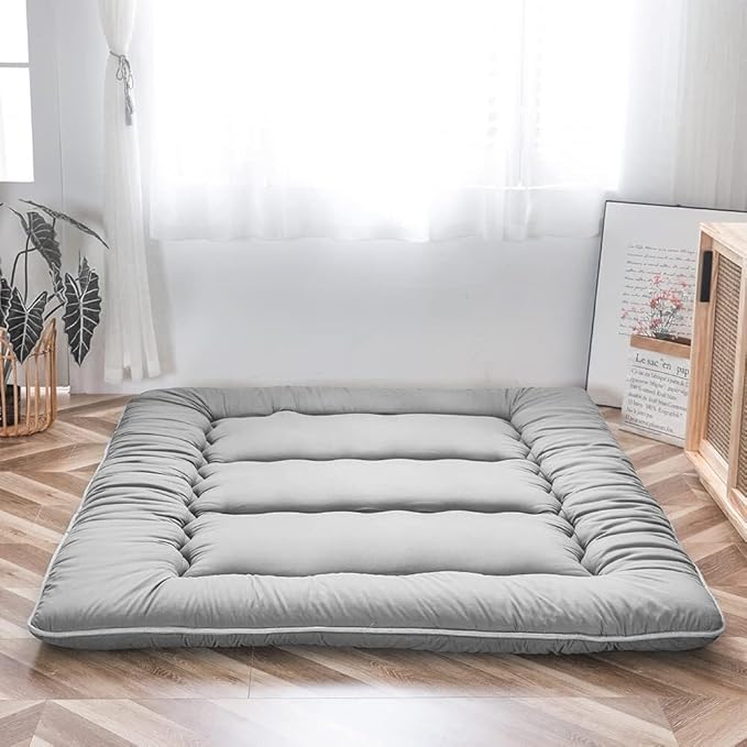 Futon Mattress | 4-Inch Quilted & Washable Polyester | Foldable