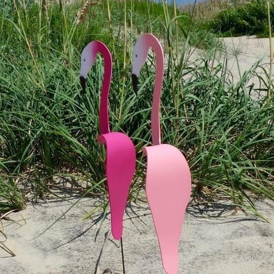 Garden Flamingo | Wind-Powered Rotating & Weatherproof | 65 cm