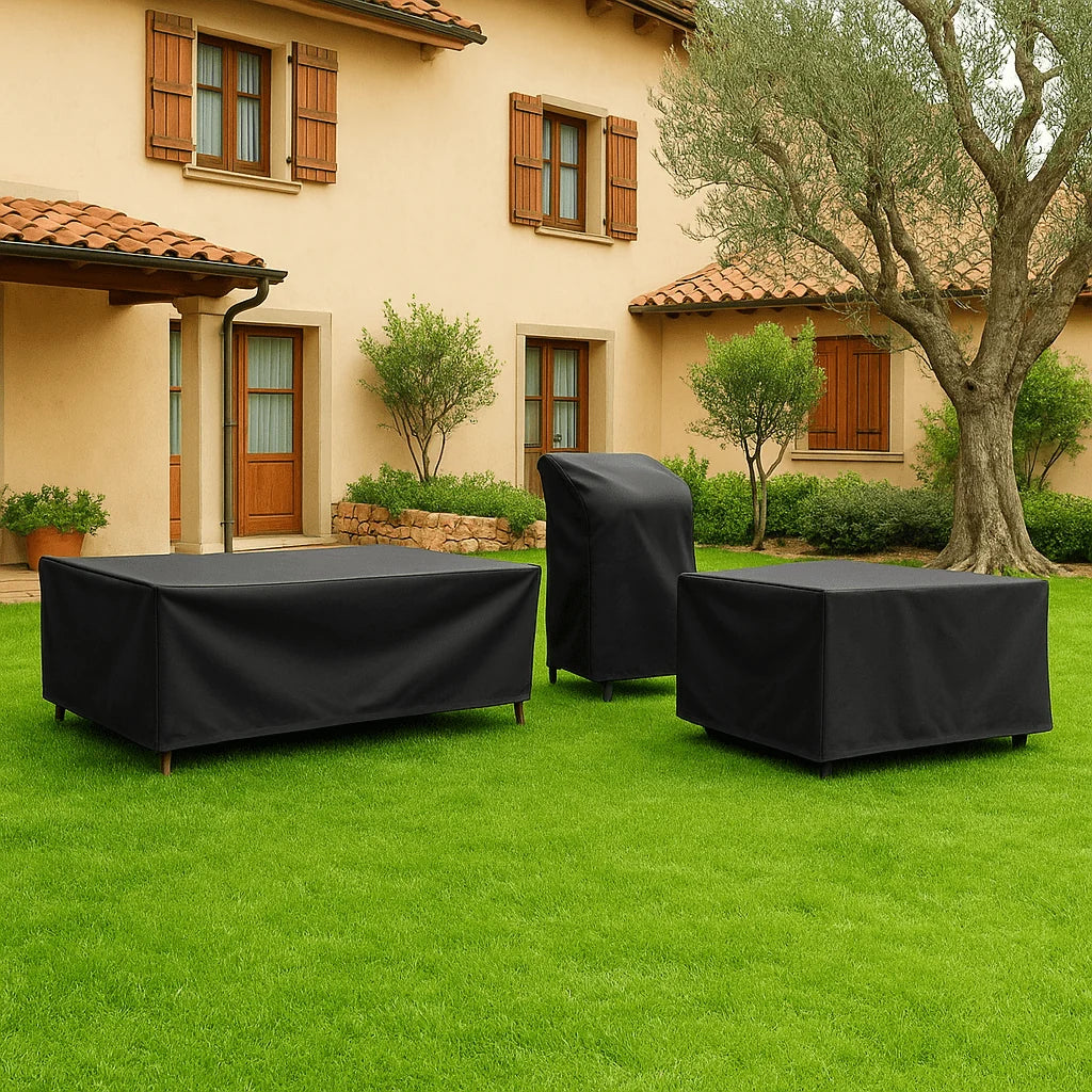 Garden Furniture Cover | Water-Repellent Polyester & UV-Resistant | With Drawstring