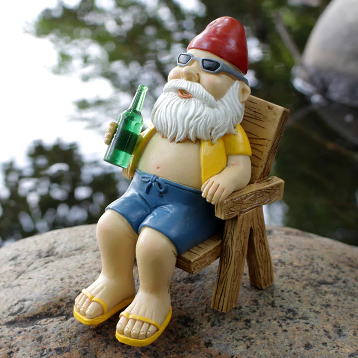 Garden Gnome Figurine | Resin & Weather-Resistant | 12.5 cm Height