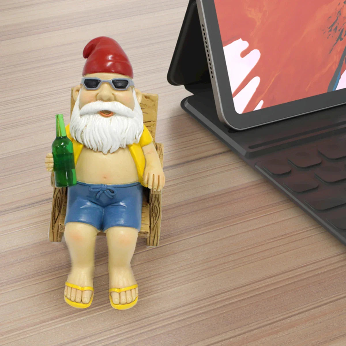 Garden Gnome Figurine | Resin & Weather-Resistant | 12.5 cm Height