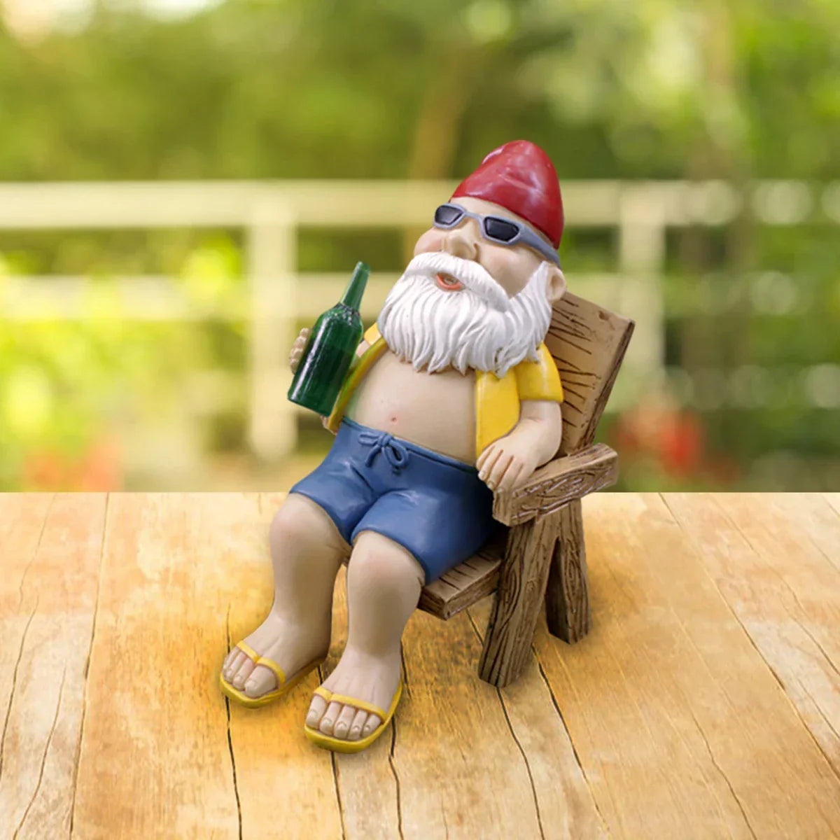 Garden Gnome Figurine | Resin & Weather-Resistant | 12.5 cm Height